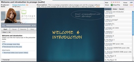Create and Deliver Online Lectures and Presentations with Prezage | Presentation Tools | Scoop.it