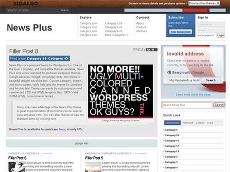 30 Free Premium Wordpress Magazine Themes | Wordpress templates | Scoop.it