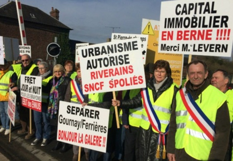 Gournay-en-Bray Nouvelle ligne Le Havre-Paris. En Seine-Maritime, une mobilisation contre le fret | Veille territoriale AURH | Scoop.it