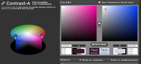 Contrast-A: Find Accessible Color Combinations | color | Scoop.it