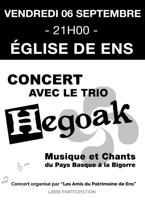 Concert d'Hegoak à Ens le 6 septembre | Vallées d'Aure & Louron - Pyrénées | Scoop.it