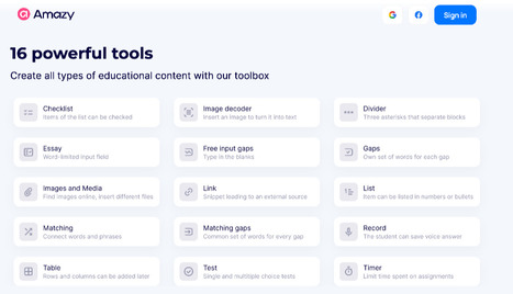 Amazy - AI for creating interactive learning | Tools for Teachers & Learners | Scoop.it