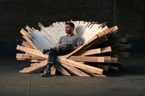 Move over, Iron Throne! This wooden throne is made from recycled pallets, but looks just as imperial! | Yanko Design | Eco-conception | Scoop.it