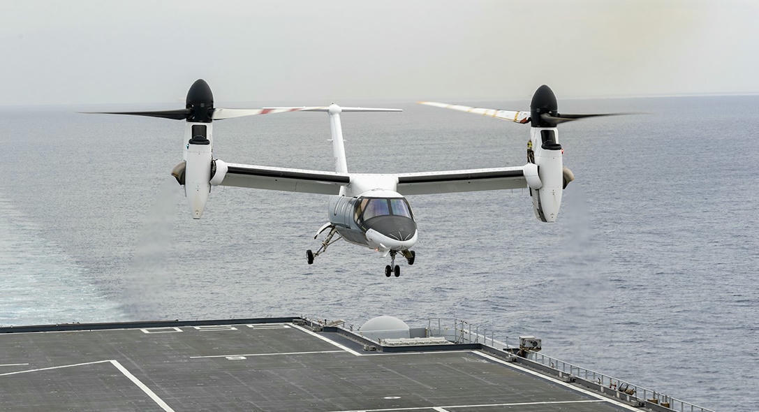 Leonardo AW609 Tilt-Rotor Aircraft Conducts Fir...