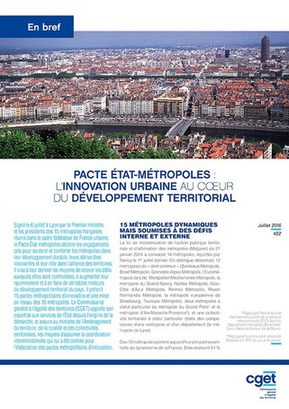 Publication CGET - Pacte État-métropoles : l’innovation urbaine au cœur du développement territorial | Veille territoriale AURH | Scoop.it