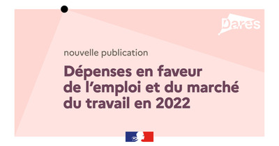 Dépenses en faveur de l’emploi et du marché du travail en 2022