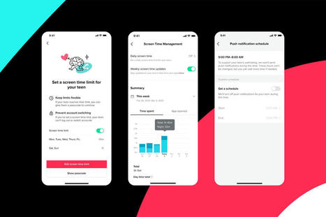 TikTok va limiter automatiquement le temps d'écran pour les plus jeunes | UseNum - Réseaux sociaux | Scoop.it