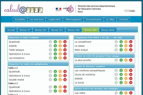 calcul@TICE : site et logiciel d'entrainement au calcul mental | UseNum - Education | Scoop.it