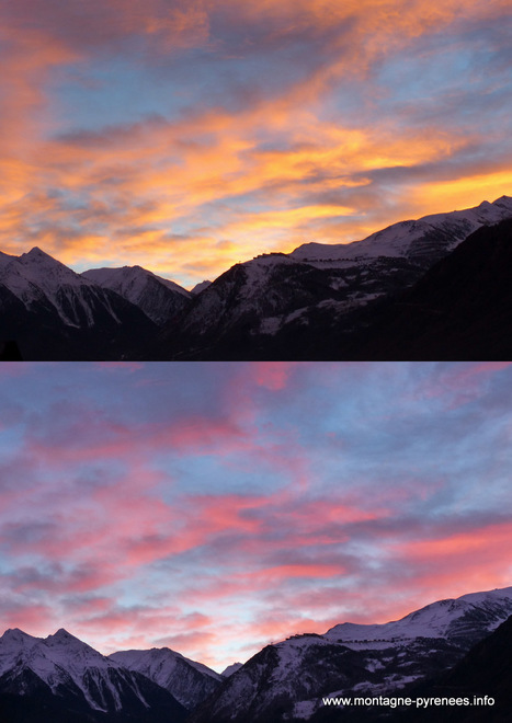 Variations sur un coucher en Aure | Vallées d'Aure & Louron - Pyrénées | Scoop.it