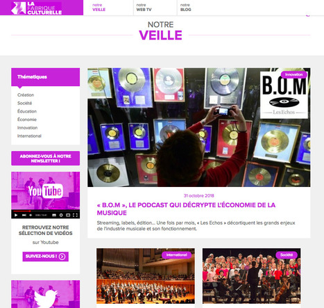 La Sacem - La Fabrique Culturelle | Scoop.it showcase | Scoop.it