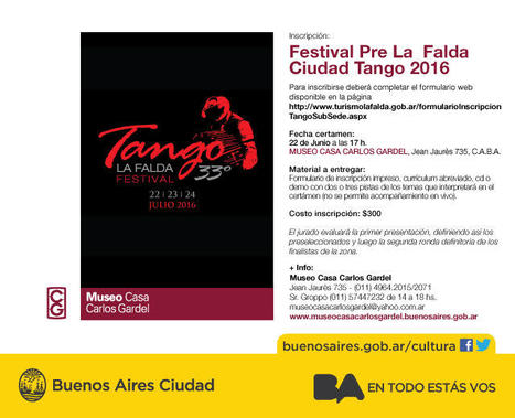 Festival Pre La Falda 2016 | Mundo Tanguero | Scoop.it