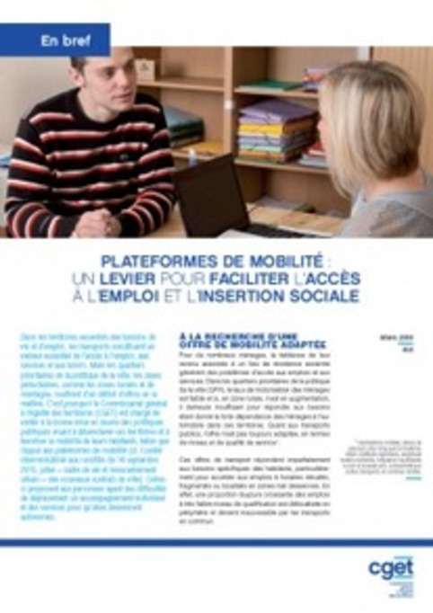 [En bref #16] Plateformes de mobilité : un levier pour faciliter l'accès à l'emploi et l'insertion sociale | Veille territoriale AURH | Scoop.it