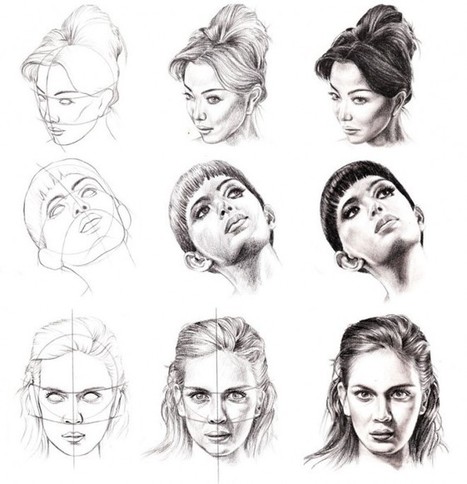 Face Drawing Reference Guide | Drawing References and Resources | Scoop.it