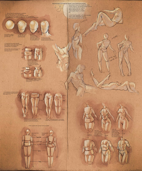 Simplify Human Anatomy guide by sakimichan on deviantART | Drawing References and Resources | Scoop.it