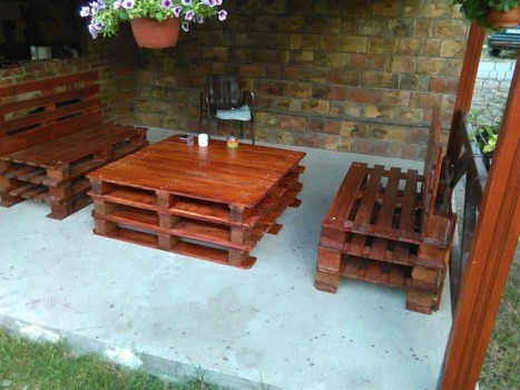 Rustic Pallet Patio Set | 1001 Pallets ideas ! | Scoop.it