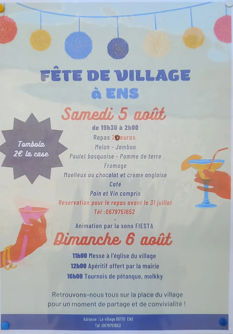 Fête de Village à Ens les 5 et 6 août | Vallées d'Aure & Louron - Pyrénées | Scoop.it