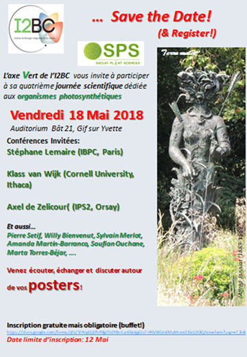 Journée de l'axe vert de l'I2BCV,  18 Mai | Life Sciences Université Paris-Saclay | Scoop.it