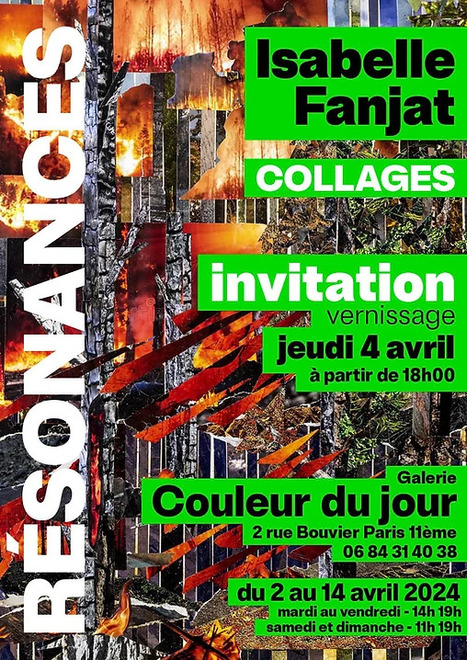 Couleur Du Jour | galerie d'art à paris XI | 2 , rue Bouvier 75011 Paris | Collage, papier | Scoop.it