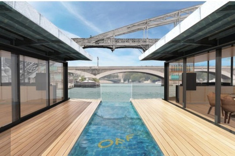 Hôtel flottant sur la Seine, à Paris. Il a été fabriqué et assemblé en Normandie | Veille territoriale AURH | Scoop.it