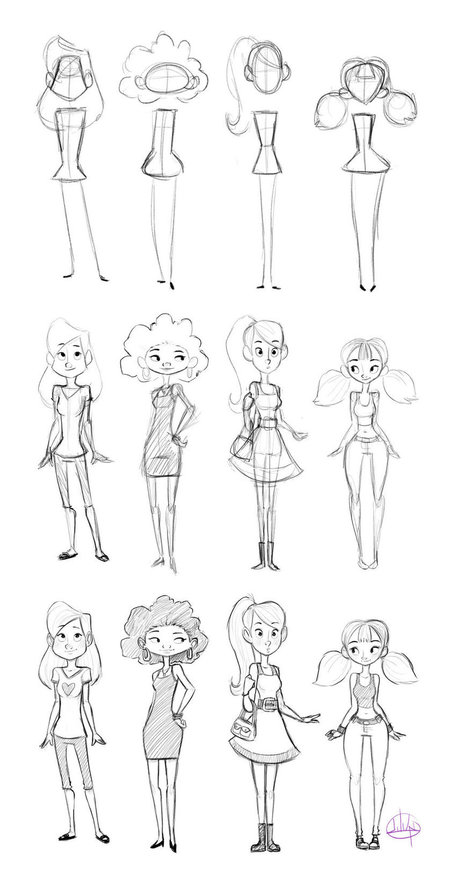 Character Shape Sketching 2 (with video link) | Drawing References and Resources | Scoop.it