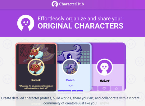 Share and store your original characters | Digital Delights for Learners | Scoop.it