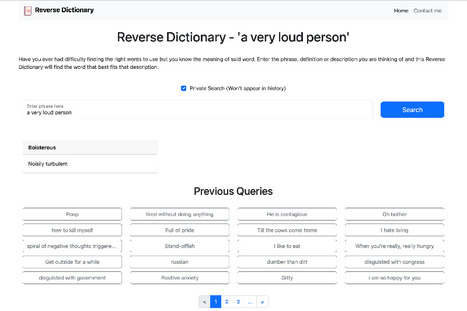 Reverse Dictionary – Find words that fit your description | Tools for Teachers & Learners | Scoop.it