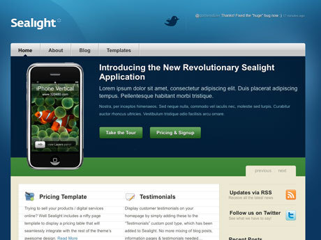 Sealight  |  WooThemes | Wordpress templates | Scoop.it