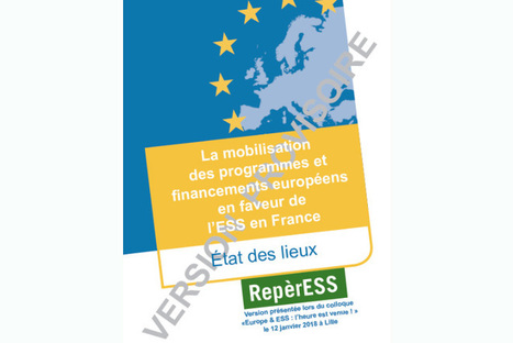 "Quand l'ESS est un levier politique affirmé, l'Europe abonde à l'ESS" | L'actualité de la politique de la ville | Scoop.it