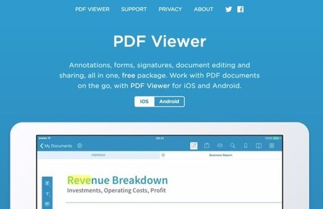 PDF Viewer. Travaillez les Pdf sur votre tablette – Les Outils Tice | UseNum - Education | Scoop.it