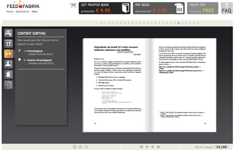 Convert Your Blog Contents Into a Professionally Typeset Book: FeedFabrik | Web Publishing Tools | Scoop.it