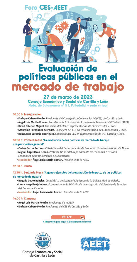 Primer Foro CESCYL-AEET “Evaluación de políticas públicas en el mercado de trabajo” - Consejo Económico y Social de Castilla y León | Evaluación de Políticas Públicas - Actualidad y noticias | Scoop.it