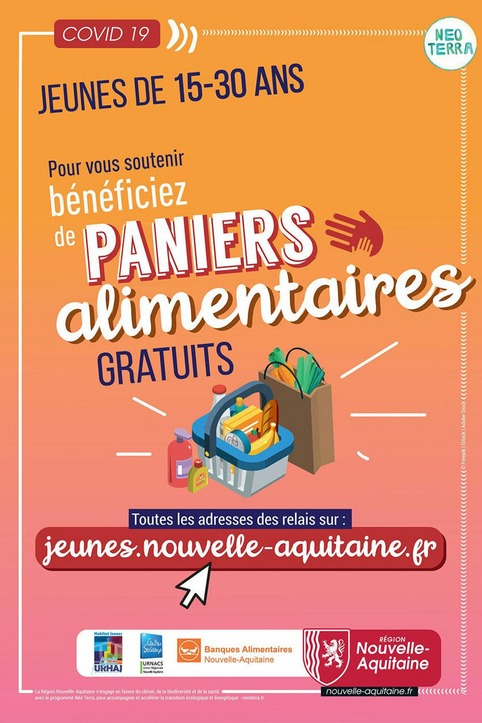 Covid 19 - Des paniers alimentaires gratuits pour les 15-30 ans | L'actu des territoires de Nouvelle-Aquitaine | Scoop.it