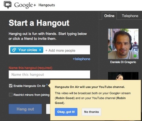 Google Hangouts On-Air Is Live: Check Your Account | Online Video Publishing | Scoop.it
