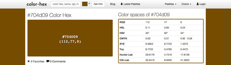 #704d09 Color Hex | color | Scoop.it