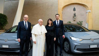 Le pape va rouler en Volkswagen ID.3