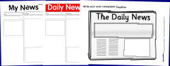 Printable Newspaper Templates from SparkleBox | Creating Newspapers in the Classroom | Scoop.it