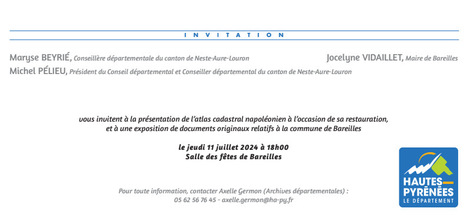 Retour de l'atlas cadastral napoléonien à Bareilles | Vallées d'Aure & Louron - Pyrénées | Scoop.it