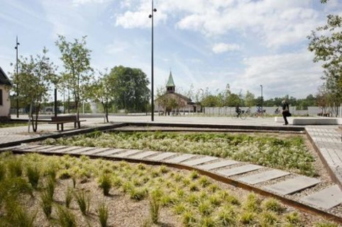 Une place jardinée pour entrer en France par Strasbourg | Veille territoriale AURH | Scoop.it