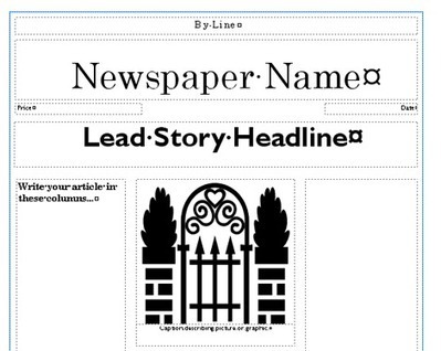 Newspaper Template | Creating Newspapers in the Classroom | Scoop.it