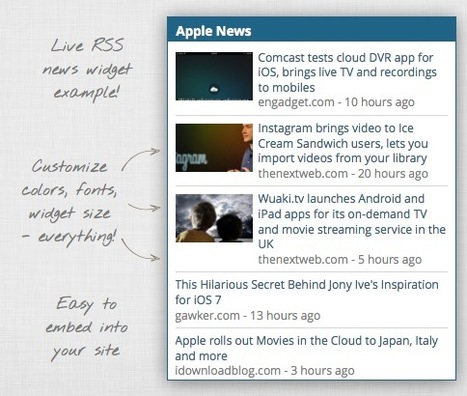 Create Custom RSS News Widgets for Your Website with FeedGrabbr | Web Publishing Tools | Scoop.it