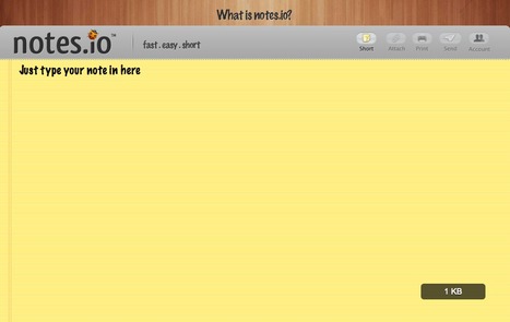Notes.io | Online Notes Services | Tools for Teachers & Learners | Scoop.it