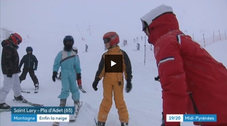 L'arrivée de la neige au Pla d'Adet - JT 19/20 Midi-Pyrénées du 23 janvier | Vallées d'Aure & Louron - Pyrénées | Scoop.it