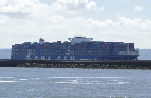 Le CMA CGM Benjamin Franklin réalise sa première escale normande | Veille territoriale AURH | Scoop.it