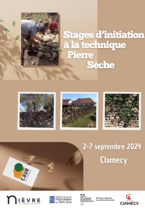 Stage d’initiation à la technique de la pierre sèche | Bulletin de veille du CAUE de la Nièvre_2 juillet 2024 | Scoop.it