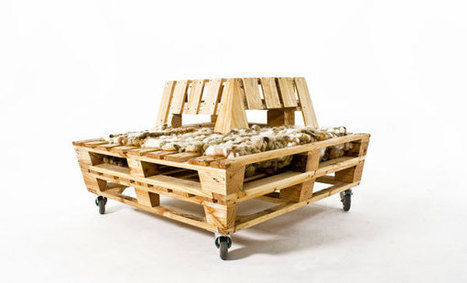 Re-Stacked Pallet Lounger by John van Huenen, Andrew Wilkie, Stephanie Ward, Ursula Davy, & Hannah Hutchinson » Yanko Design | Eco-conception | Scoop.it