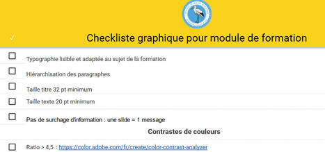 La checkliste graphique pour module de formation | Formation : Innovations et EdTech | Scoop.it