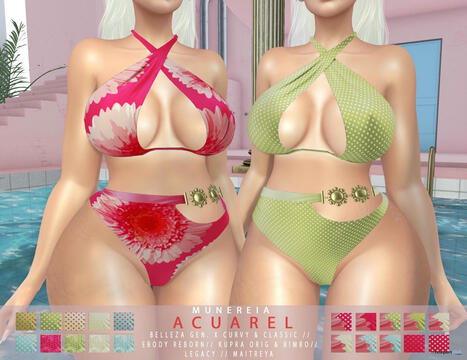 Acuarel Bikini Fatpack Teleport Hub Group Gift by Munereia | Teleport Hub - Second Life Freebies | Teleport Hub | Scoop.it