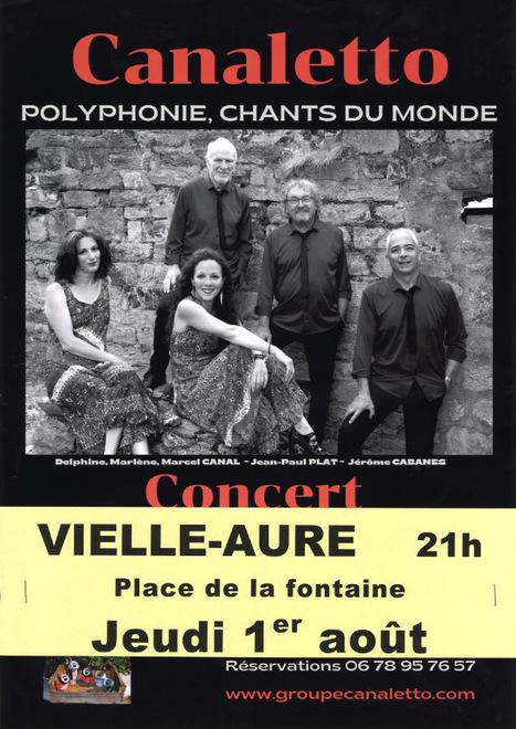 Concert de Canaletto à Vielle-Aure le 1er août | Vallées d'Aure & Louron - Pyrénées | Scoop.it