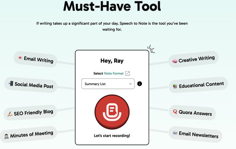 Speech to Note | Help and Support everybody around the world | Scoop.it