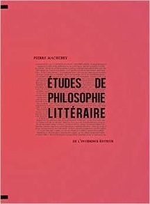 Pierre Macherey : Études de Philosophie Litteraire | Les Livres de Philosophie | Scoop.it